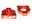 Afbeeldingen van axle blocks KTM EXC 98-, SX(F) 98-12 orange