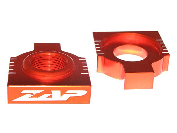 Afbeelding van axle blocks KTM EXC 98-, SX(F) 98-12 orange