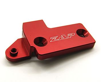 Afbeeldingen van Clutch cylinder cover with hot start bracket Magura -08 red