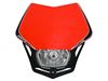 Afbeelding van front light V-Face homologated black/red