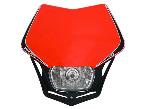 Afbeelding van front light V-Face homologated black/red
