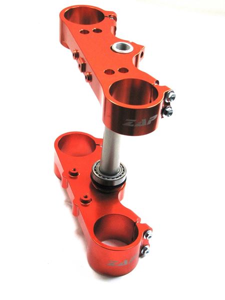 Afbeelding van tripleclampset SX/SXF 04-12 EXC/EXCF 04-13 22mm Offset  orange