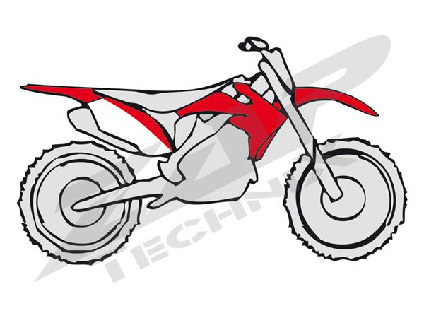 Afbeelding van Plastic kit CRF 450 05-06 Original Rot/Weiß