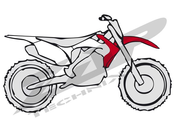 Afbeelding van Plastic kit CRF 450 13-, CRF 250 14- red/white OEM 4 pcs