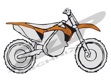 Afbeeldingen van Plastic kit KTM EXC 14- OEM 2014 + Airboxcover orange