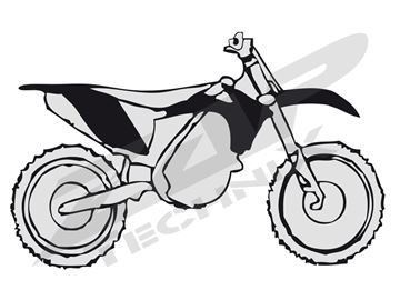 Afbeeldingen van Plastic kit KTM SX 125-505 07-, EXC 125-530 08- black 4 pcs.