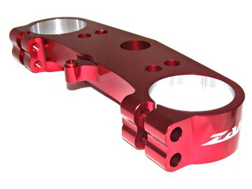 Afbeeldingen van ZAP top clamp above KXF 450 09- red anodized