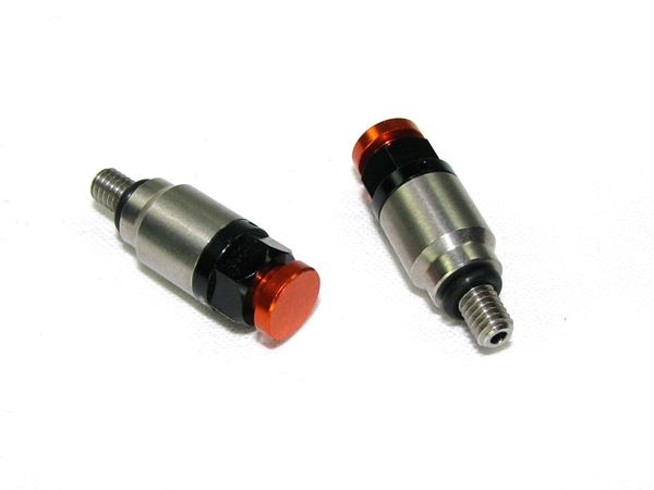 Afbeelding van fork bleeder (WP/Marzochi) M4 orange stainless steel