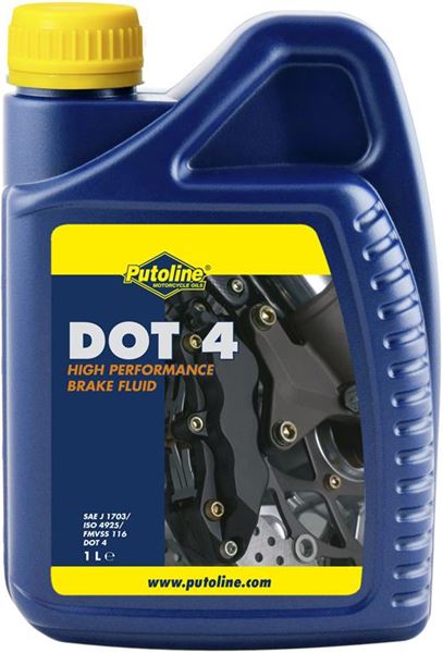 Afbeelding van 500 ml flacon Putoline Brakefluid DOT 4