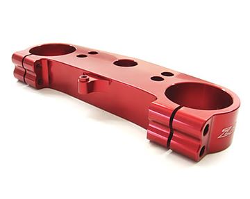 Afbeeldingen van ZAP top clamp above red anodizedRM 250/04-, RMZ450 05-