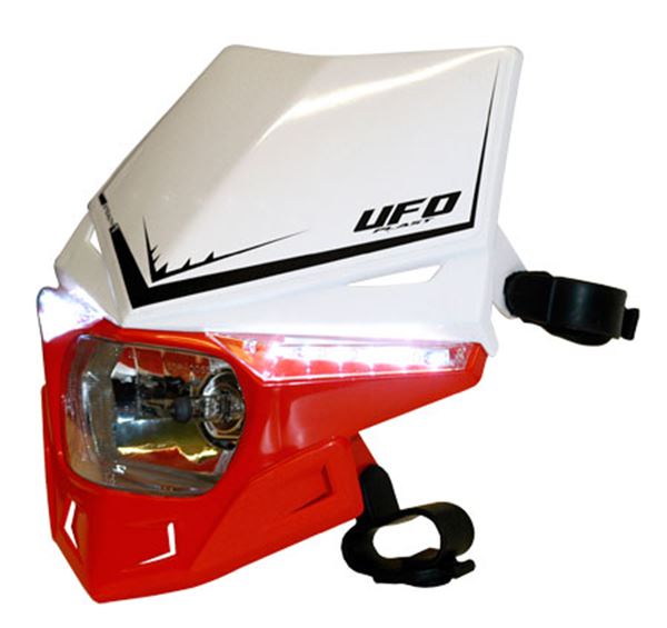 Afbeelding van Koplamp Stealth upper white/lower red