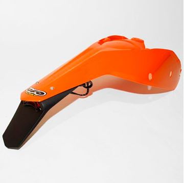 Afbeeldingen van End.Spatbord-Z.Pl.KTM SX/SXF 07-10/EXC 08-11 Led Light zwart