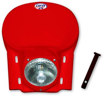 Afbeeldingen van Koplamp met ovaal universeel 79-88 rood