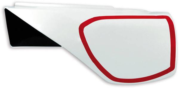 Afbeelding van Vint. Zijnummerborden TT600 84-92 wit