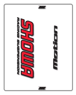 Afbeeldingen van Stick.Set Fork Showa red/black