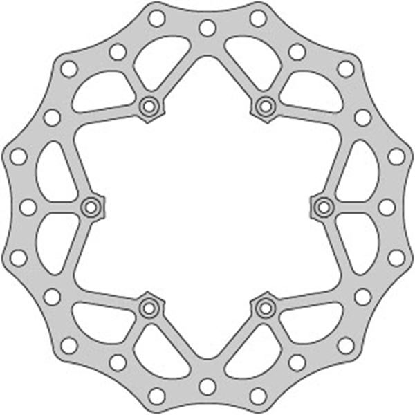 Afbeelding van brake discs front HB CR SM 00-06, KTM EXC -06