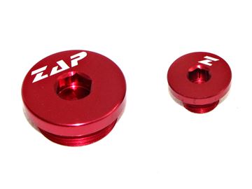 Afbeeldingen van engine cap set KXF250 04-010/ RMZ250 04-06 rot