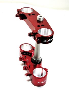 Afbeeldingen van tripleclampset CRF250 10-13/450 09-12 22mm offset  red