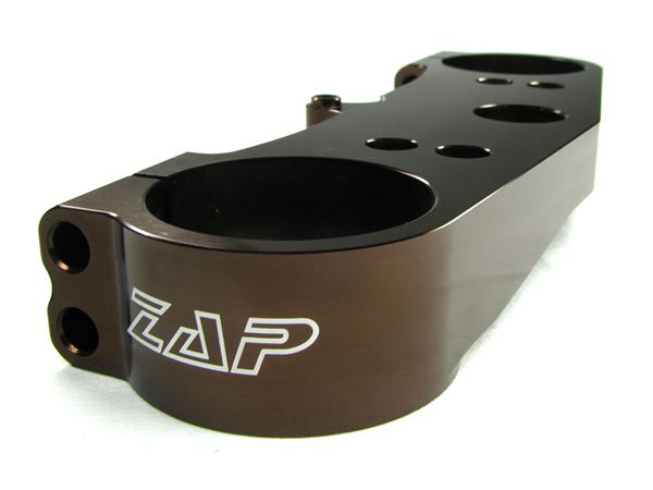 Afbeelding van ZAP top clamp above KXF 250 06-08 bronze anodized
