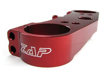 Afbeeldingen van ZAP top clamp above KXF 250 09-10 red anodized