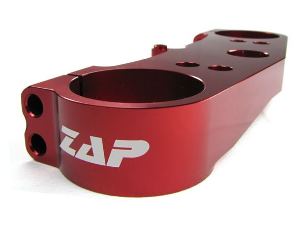 Afbeelding van ZAP top clamp above KXF 250 11- red anodized