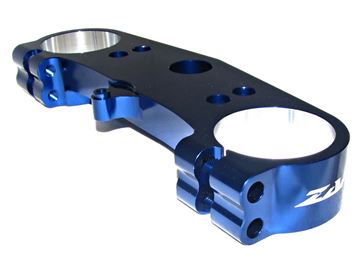 Afbeeldingen van ZAP top clamp above KXF 450 09- blue anodized