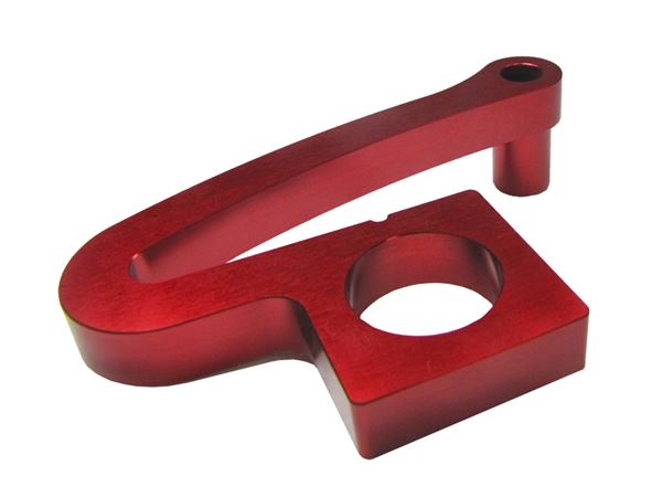 Afbeelding van axle block with brake bracket red