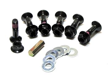 Afbeeldingen van Hub Savers Double Locked Sprocket Fastening Kit-Black Finish