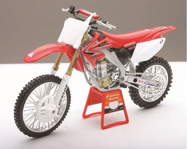 Afbeelding van Miniatuur motor cross Honda 1:12