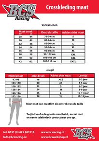 Afbeelding voor categorie Maattabellen