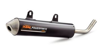 Afbeeldingen van ktmSXS12125560//FMF Powercore 2 silencer//125 SX 04-15, 150 SX 09-15, 125 EXC 05-16