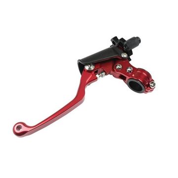 Afbeeldingen van 172140RETMV Folding Clutch Lever + Bracket Red