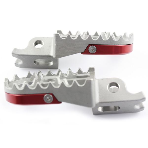 Afbeelding van 172600TMV Footpegs Honda Steel With Red Aluminium U-plate