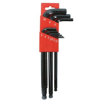 Afbeeldingen van 172733TMV Hex Key Set 9 PCS (1,5=> 10)