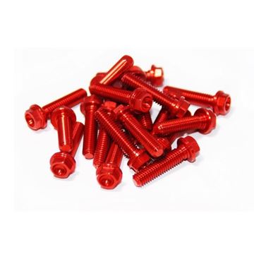 Afbeeldingen van 1775616RETMV Flangeheadbolt M6X16 Red (20pcs)