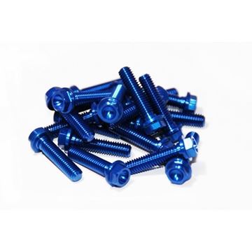 Afbeeldingen van 1775620BUTMV Flangeheadbolt M6X20 Blue (20pcs)