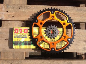 Afbeeldingen van Kettingset Enduro supersprox atw en did vx2 x-ring ketting