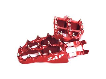 Afbeeldingen van ZAP E-Peg footpegs CR/CRF 02- red