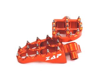 Afbeeldingen van ZAP-E-Peg footpegs KTM 125-530 SX(F)/EXC orange * incl. springs *