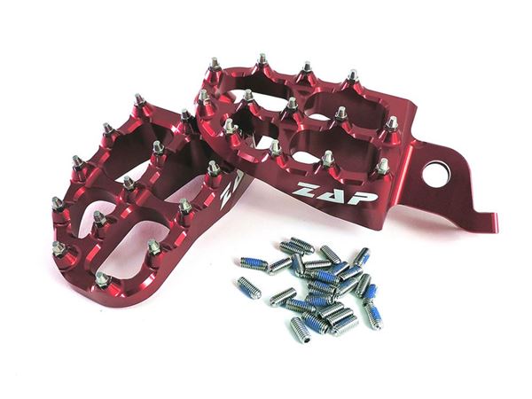 Afbeelding van ZAP E-Peg footpegs KXF 250 06- / 450 07- red