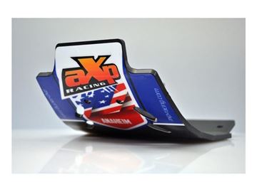 Afbeeldingen van AXP ANAHEIM MX SKID PLATE HDPE BLACK/BLUE STICKER YAMAHA YZ125 2005-2017