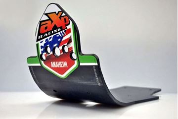 Afbeeldingen van AXP ANAHEIM MX SKID PLATE HDPE BLACK/GREEN STICKER KAWASAKI KX450F 2016/17