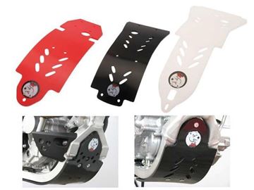 Afbeeldingen van AXP BLACK PHD MX GLIDE PLATE YELLOW STICKER YAMAHA YZ250F/YZ450F 2014/2017