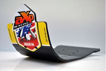 Afbeeldingen van AXP ANAHEIM MX SKID PLATE HDPE BLACK/YELOW STICKER SUZUKI RM-Z250 2016
