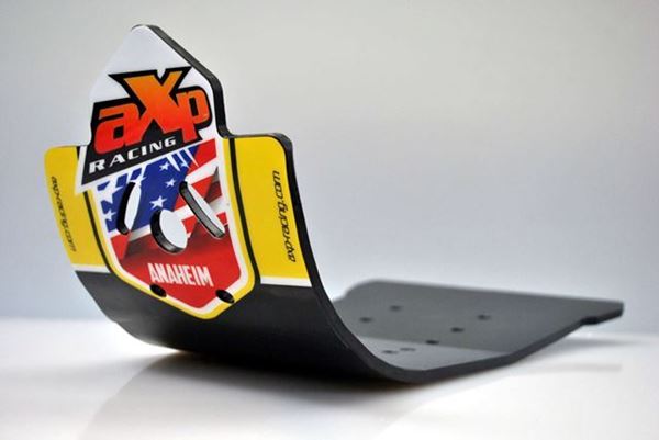 Afbeelding van AXP ANAHEIM MX SKID PLATE HDPE BLACK/YELOW STICKER SUZUKI RM-Z250 2016