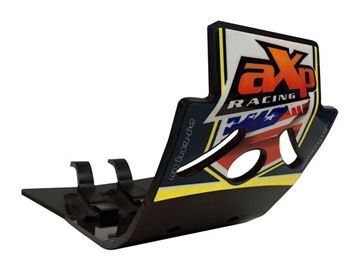 Afbeeldingen van AXP ANAHEIM BESCHERMPLAAT ZWART PHD GEEL-BLAUW STICKER HUSQVARNA TC250 2017