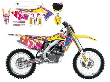Afbeeldingen van DECAL KIT MET ZADELOVERTREK BLACKBIRD REPLICA 2016 SUZUKI RM-Z250 10-16 MXGP