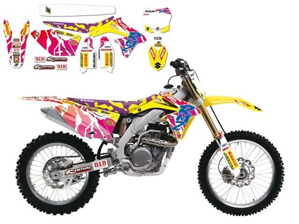 Afbeelding van DECAL KIT MET ZADELOVERTREK BLACKBIRD REPLICA 2016 SUZUKI RM-Z450 08-16 MXGP