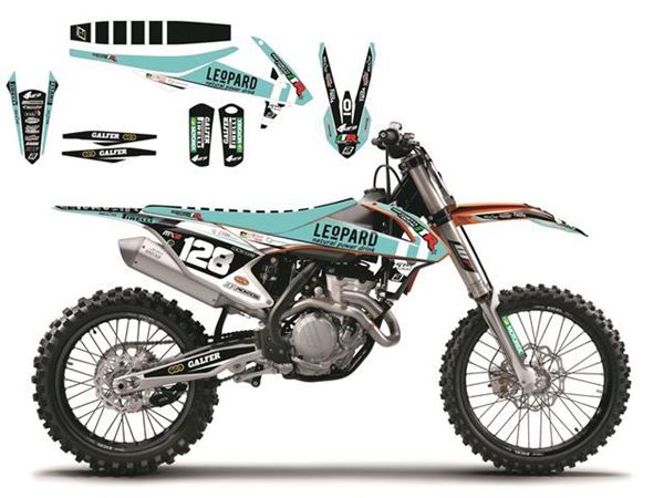 Afbeelding van DECAL KIT MET ZADELOVERTREK BLACKBIRD REPLICA 2016 KTM SX/SX-F 13-15 & EXC 14-16 MARCHETTI RACING