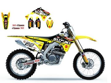 Afbeeldingen van DECAL KIT BLACKBIRD REPLICA 2016 SUZUKI RM-Z250 10- MXGP